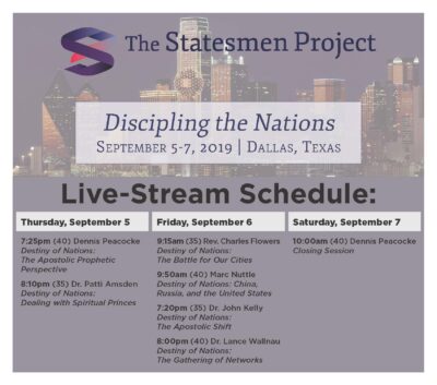 September 2019 Dallas Statesmen Event Live Stream