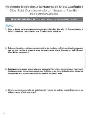 Haciendo negocios a la manera de Dios: Cuadernos de trabajo (PDF descargable) - Image 4